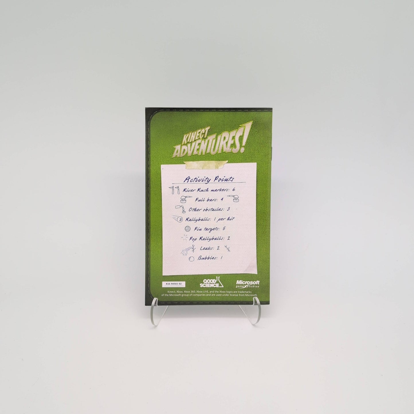 Kinect Adventures! Xbox 360 Manual (Manual Only)