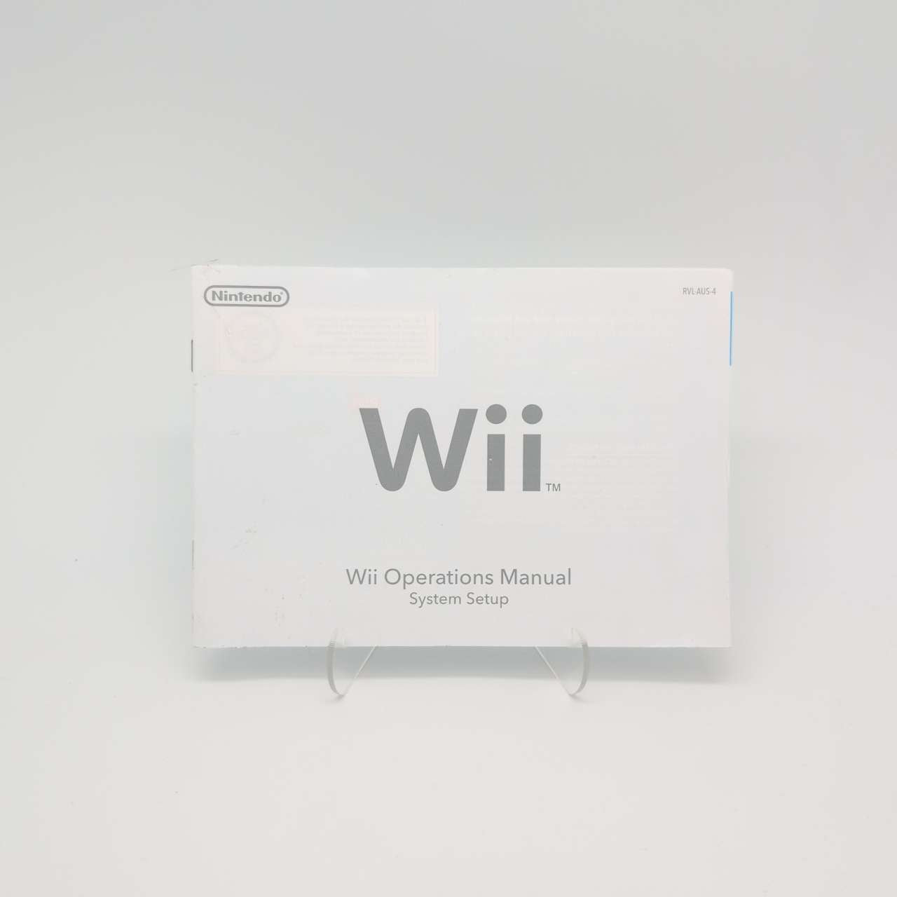 Wii Operations Manual: System Setup (Manual Only)