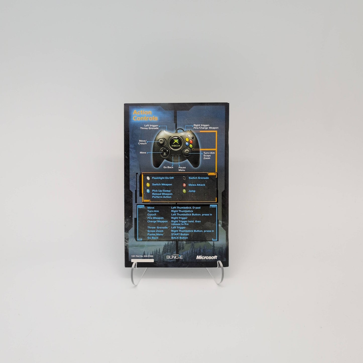 Halo: Combat Evolved Xbox Manual (Manual Only)