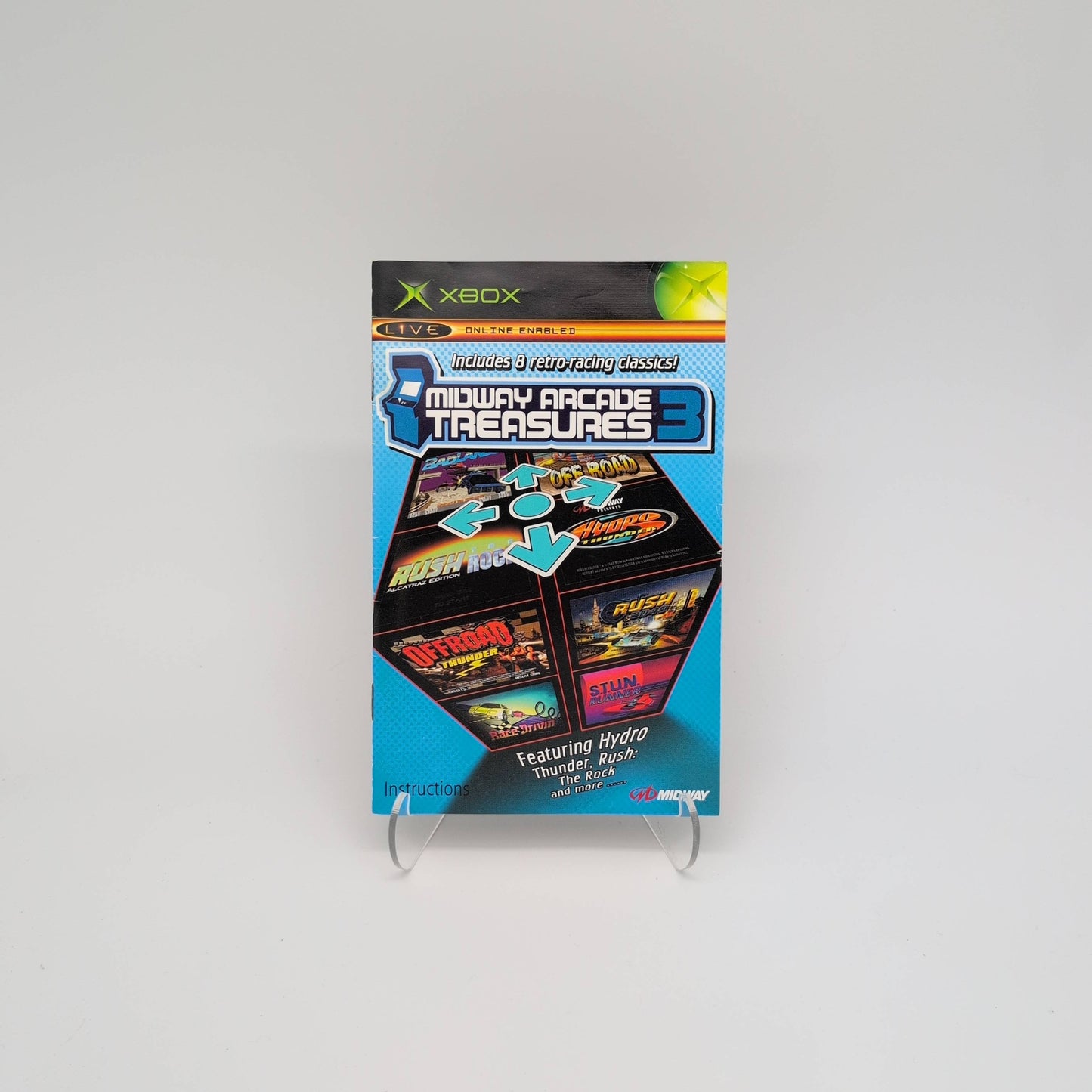 Midway Arcade Treasures 3 Xbox Manual (Manual Only)