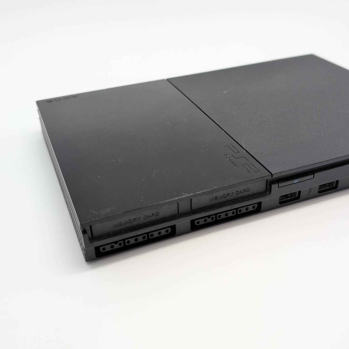 Sony PlayStation 2 Slim Console + Grey Memory Card