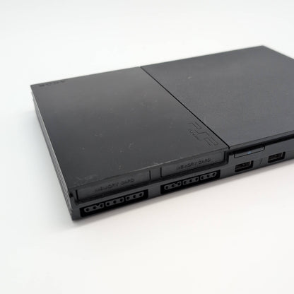 Sony PlayStation 2 Slim Console + Grey Memory Card