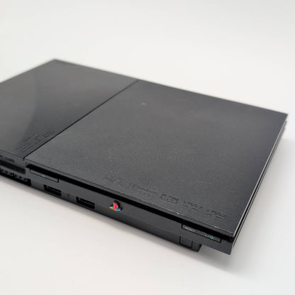 Sony PlayStation 2 Slim Console + Grey Memory Card